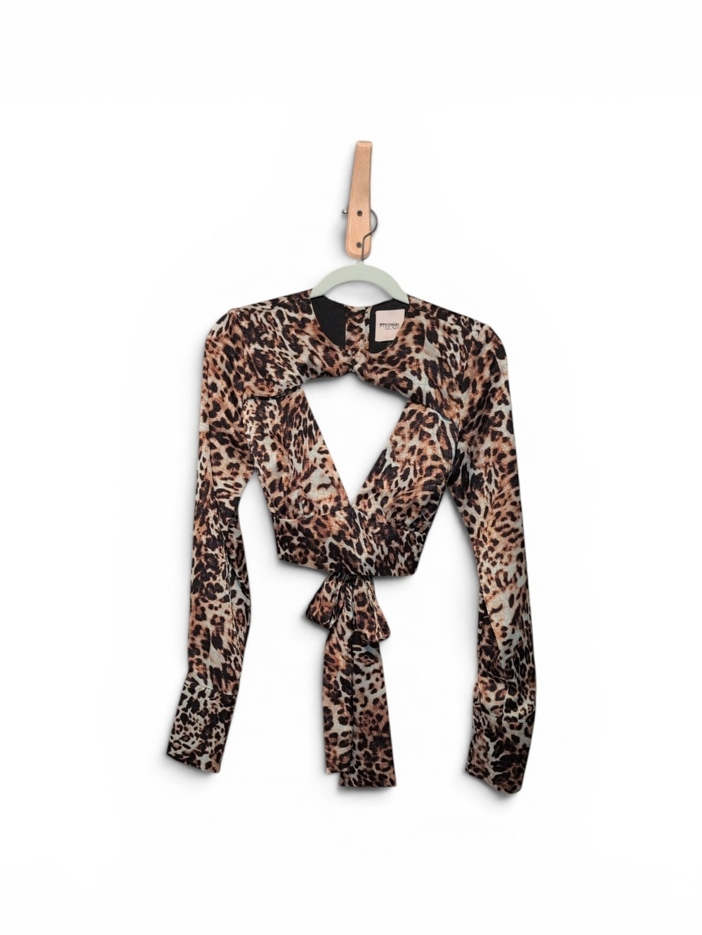 Anthropologie Leopard-Print Crop Top - Brown/Multi Size S